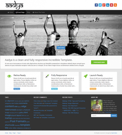 Thème Aadya pour WordPress Thème Aadya pour WordPress
