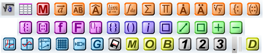 Barre d'outils Dmaths