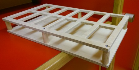 Un des douze supports terminé